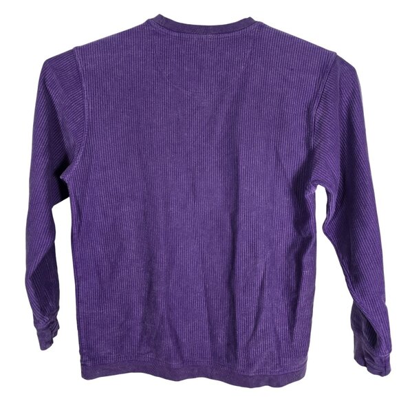 Clemson Tigers Waffle Knit Thermal Shirt Small Long‎ Sleeve Purple Orange Logo - Picture 3 of 4